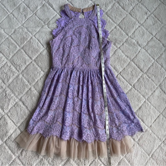 Francesca's Collection | Eloise Lace open back dress Lavender | Size Small - Picture 12 of 12